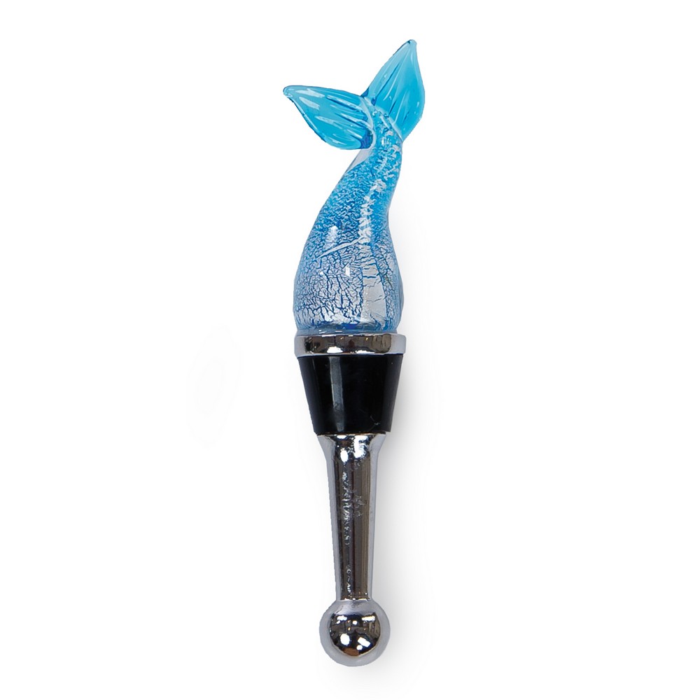 Glass Bottle Stopper Whale Tail