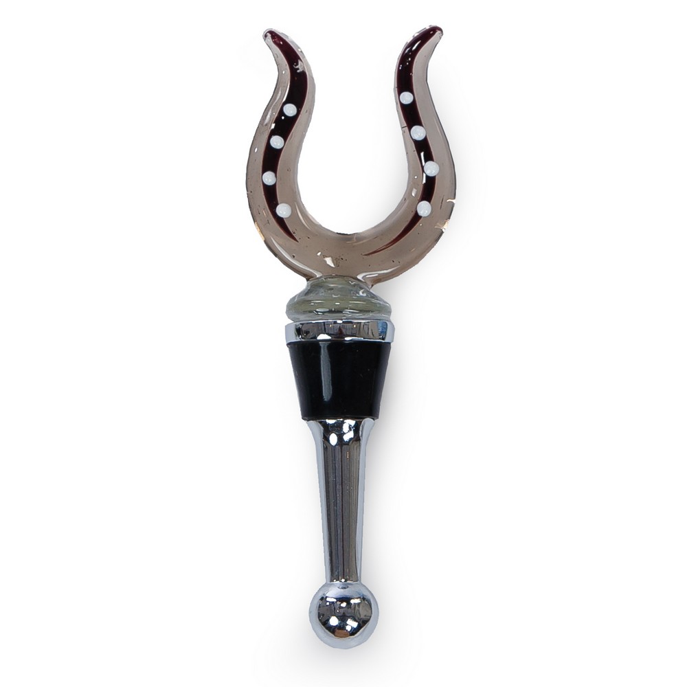 Glass Bottle Stopper Horse Shoe