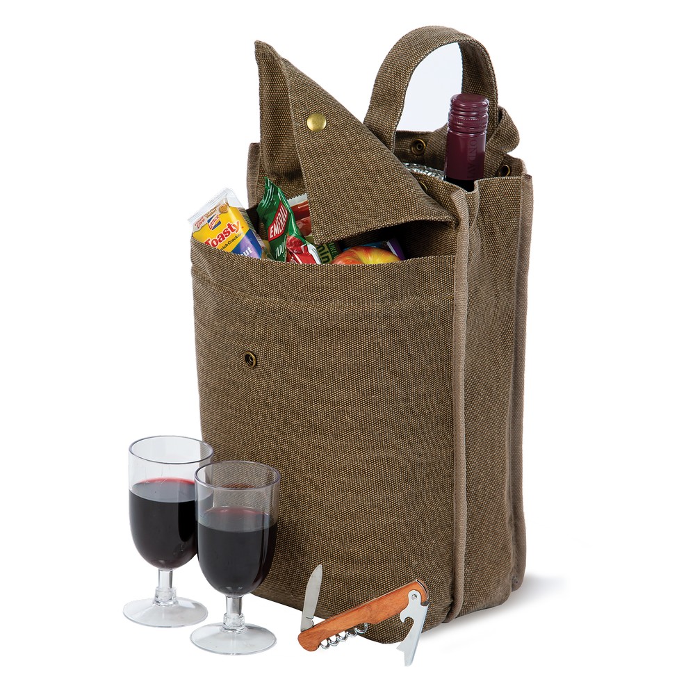Silverado Wine Cooler Tote Brown