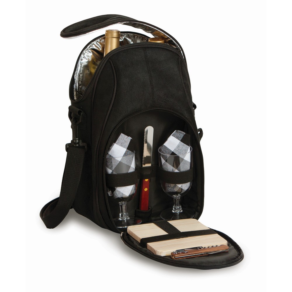 Brava Double Wine Tote Black