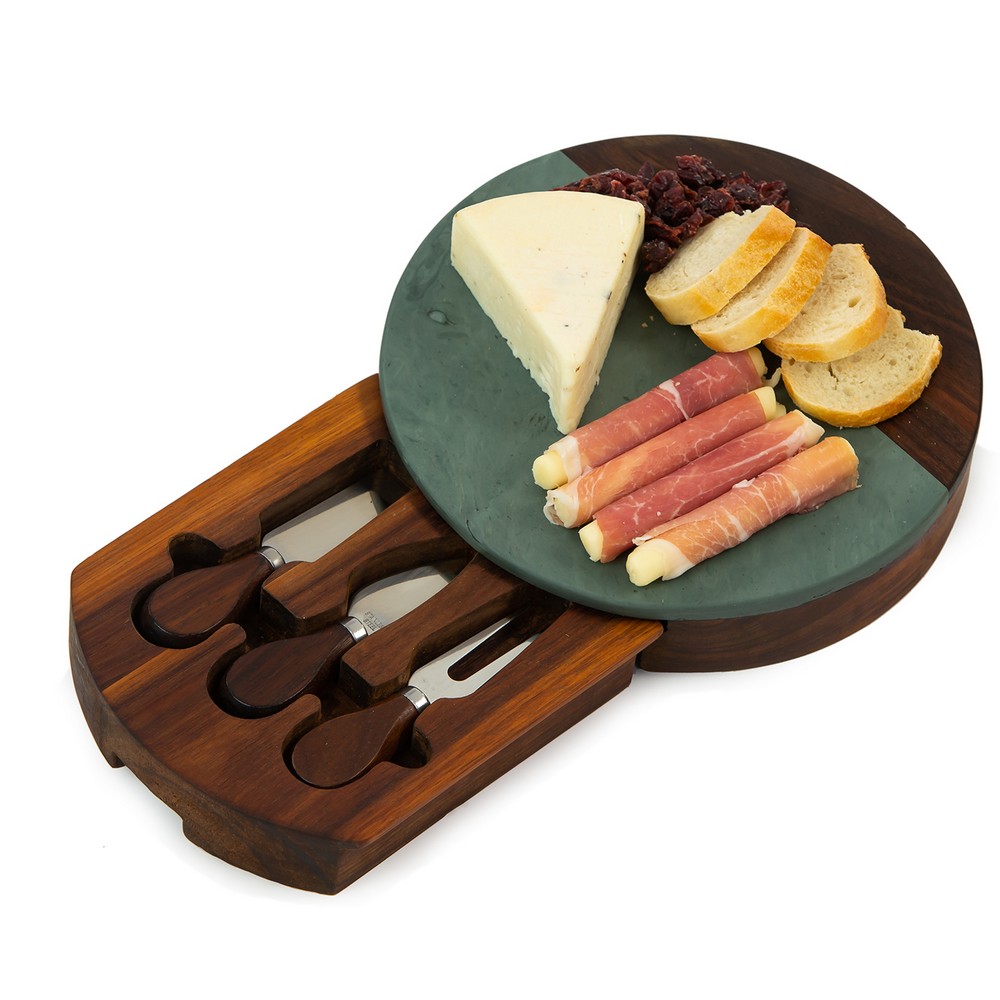 Winslow Marble Cheese Tray Green