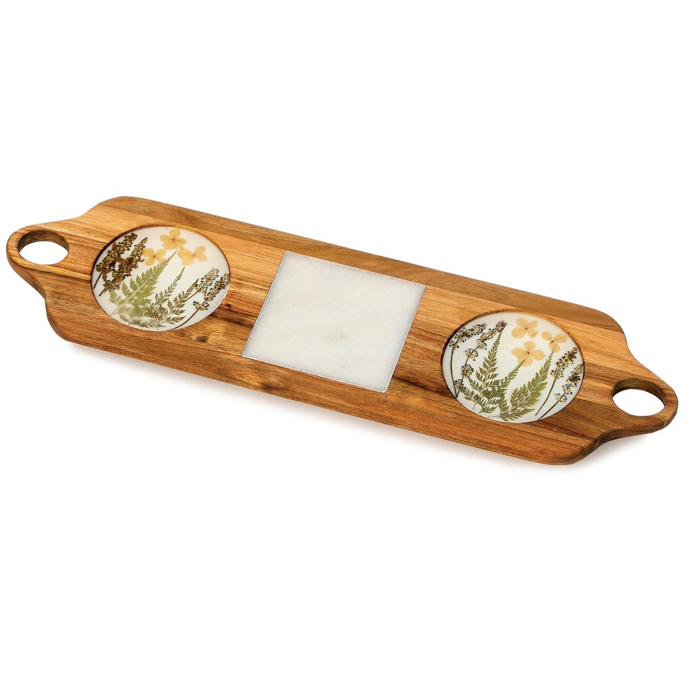 Bouquet Resin Serving Board