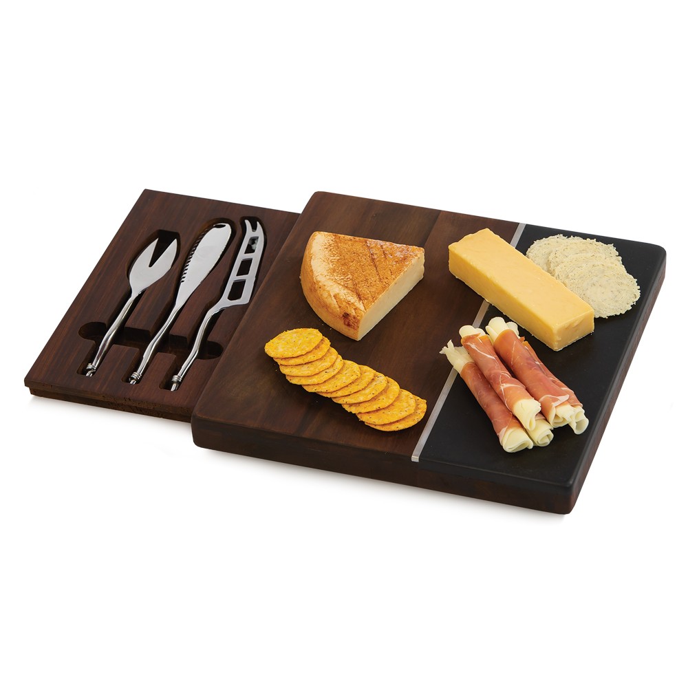 Piazza Marble Cheese Board Black