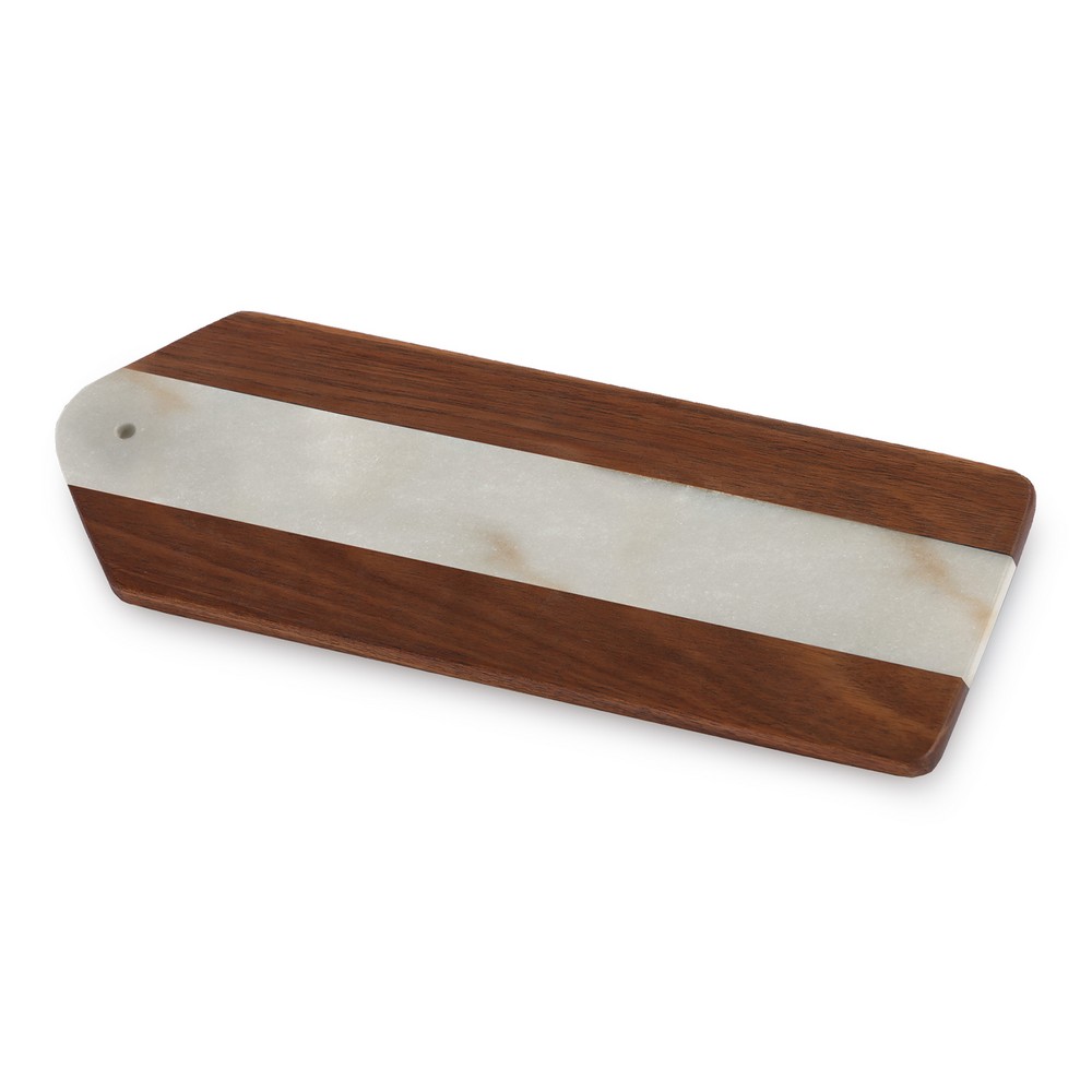 Tegan Marble Serving Board  White