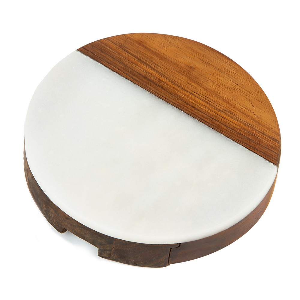Winslow Marble Cheese Tray White