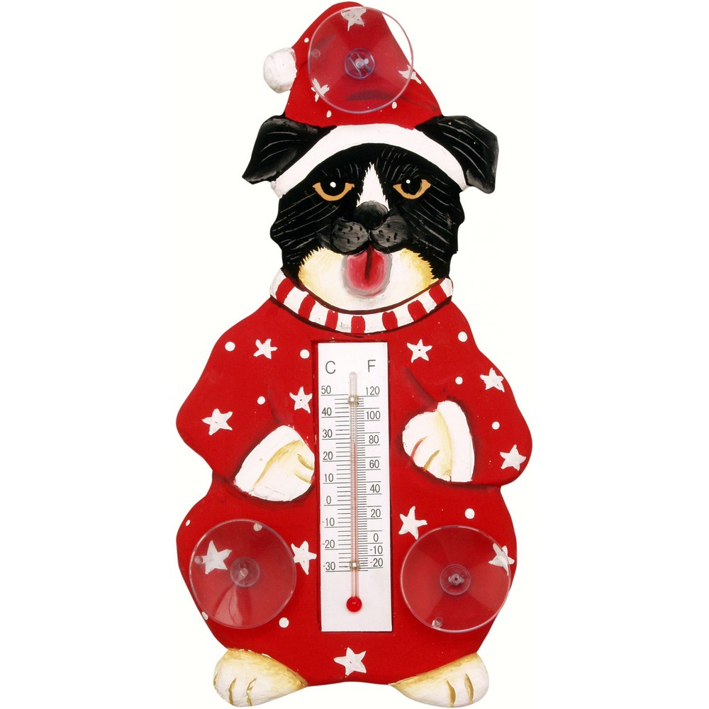 Small Xmas Thermometer- Xmas Mutt