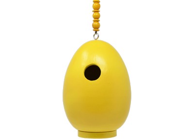 Yellow Egg Bird House