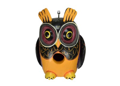 Fall Colors Owl Gord-O Bird House