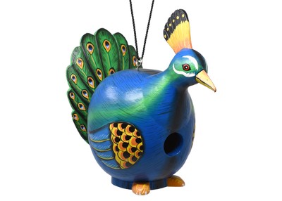 Peacock Gord-O Bird House