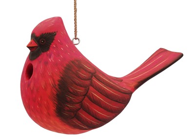 Fat Cardinal Bird House