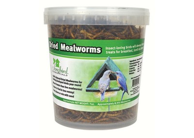 16 oz Tub of Dried Mealworms