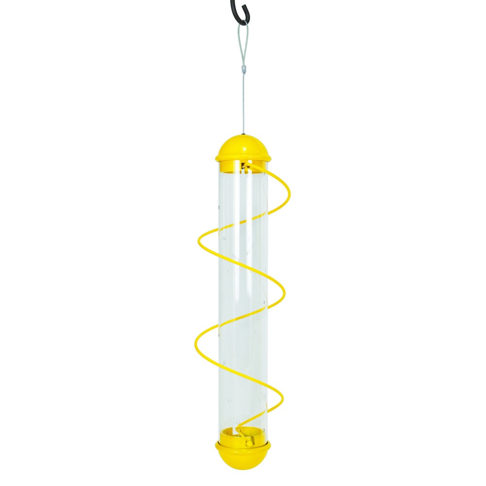 17in. Yellow Spiral Finch Tube