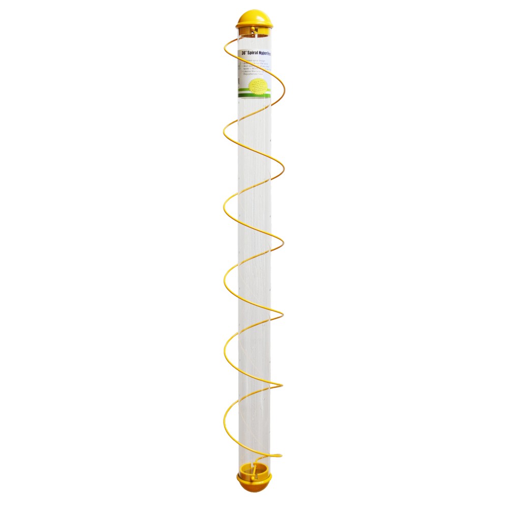 36in. Yellow Spiral Finch Tube