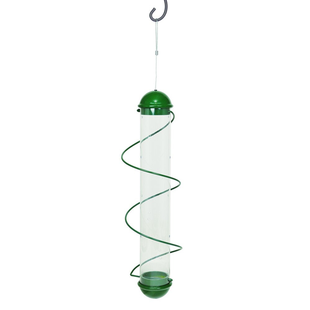 17 in. Green Spiral Finch Tube Feeder