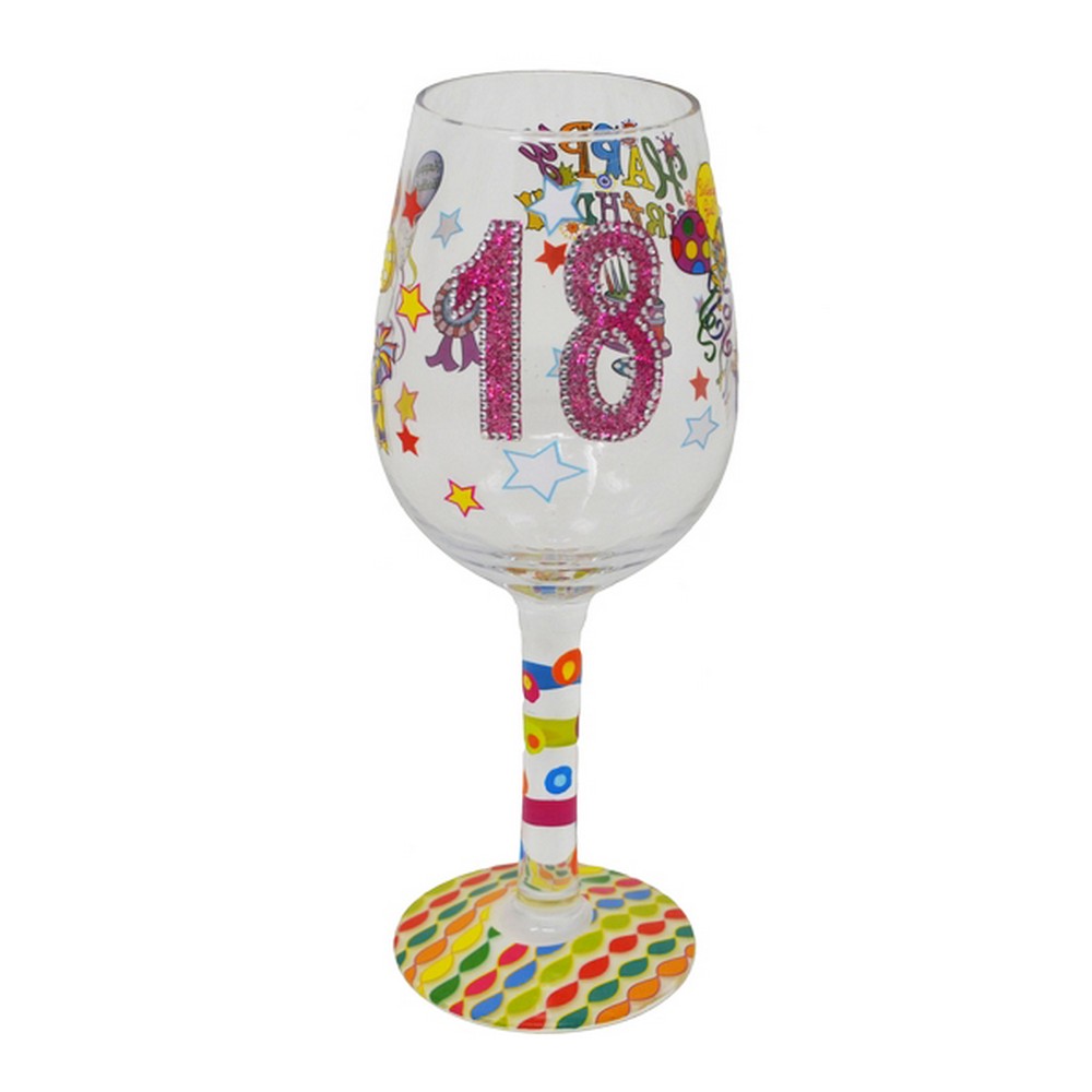 Wine Glass 18 It's My Birthday