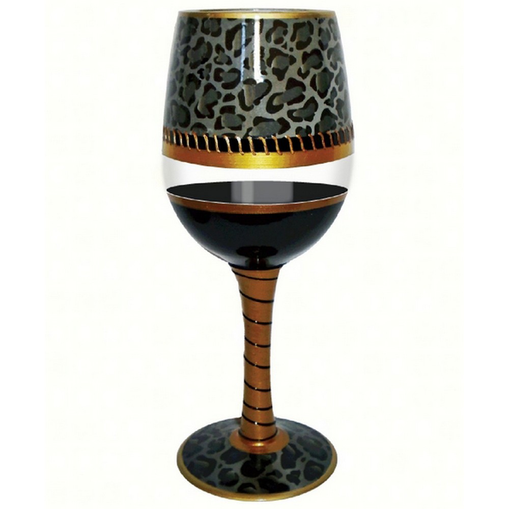 Wine Glass Deco Jaguar