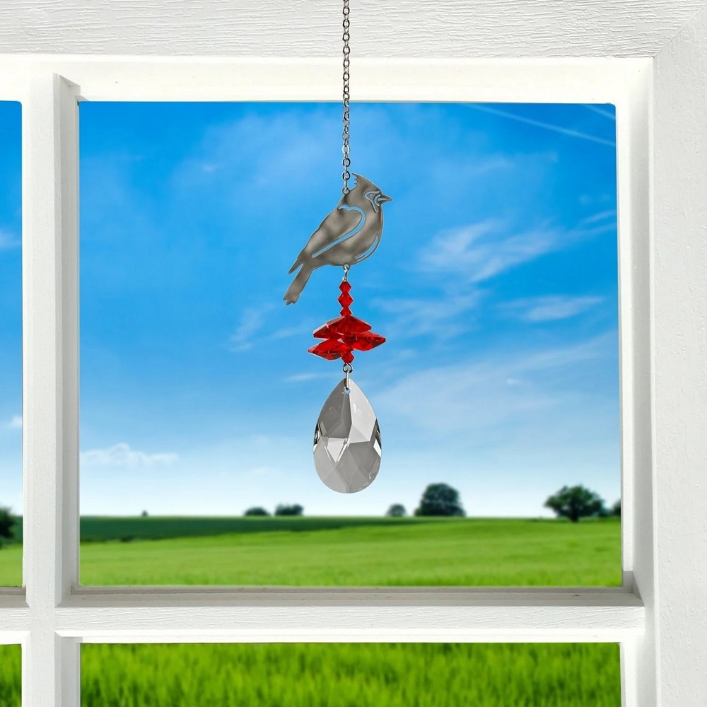 Crystal Fantasy Cardinal Suncatcher