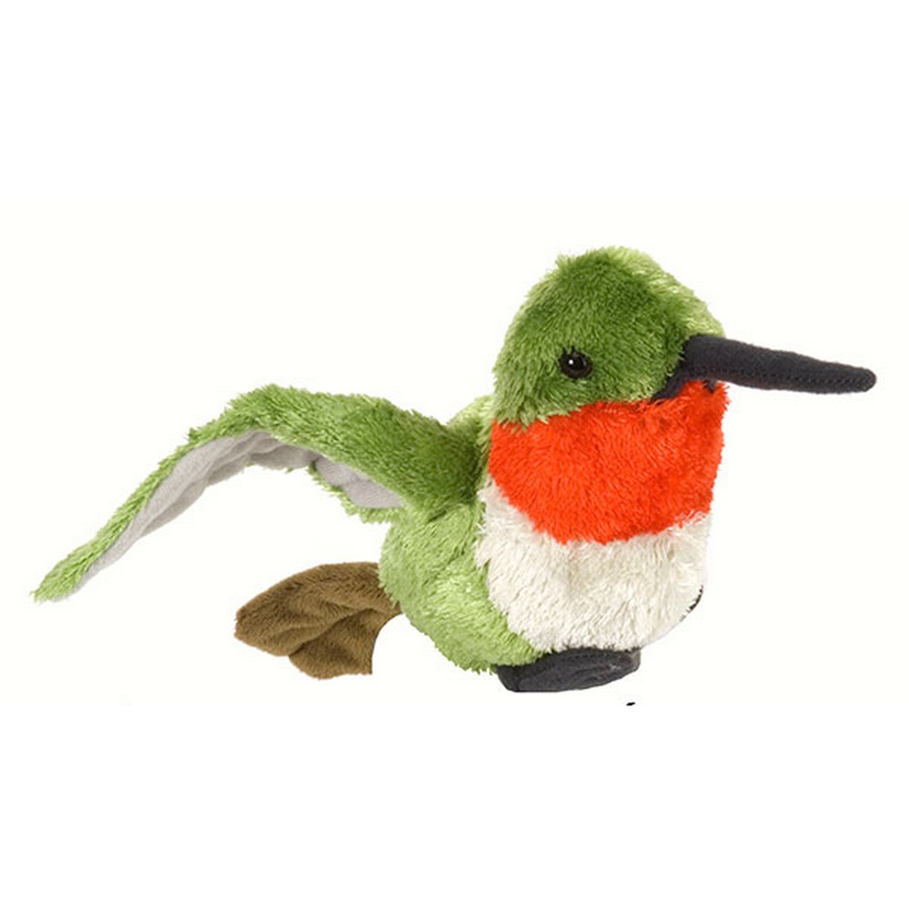 Plush Ruby-throated Hummingbird 8 inch